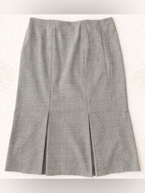 Doncaster Signature Houndstooth Wool Skirt Size 14 Classic Career Retro